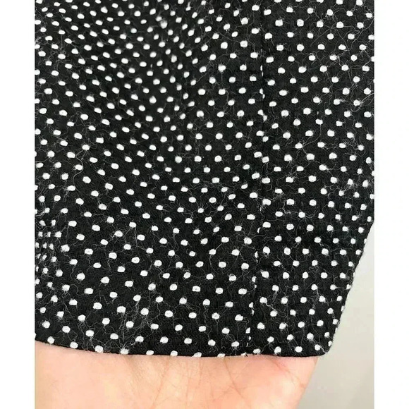 Ann Taylor Dress Black Strapless White Polka Dot Sheath Built-in Bra Size 6 - Picture 7 of 16